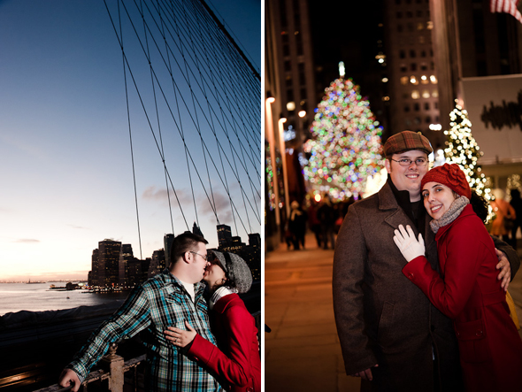 nyc holiday engagement ideas