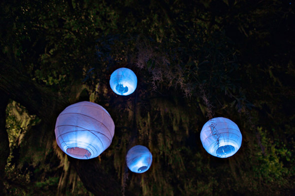 outdoor wedding lanterns