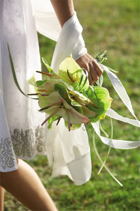 beach wedding bouquet