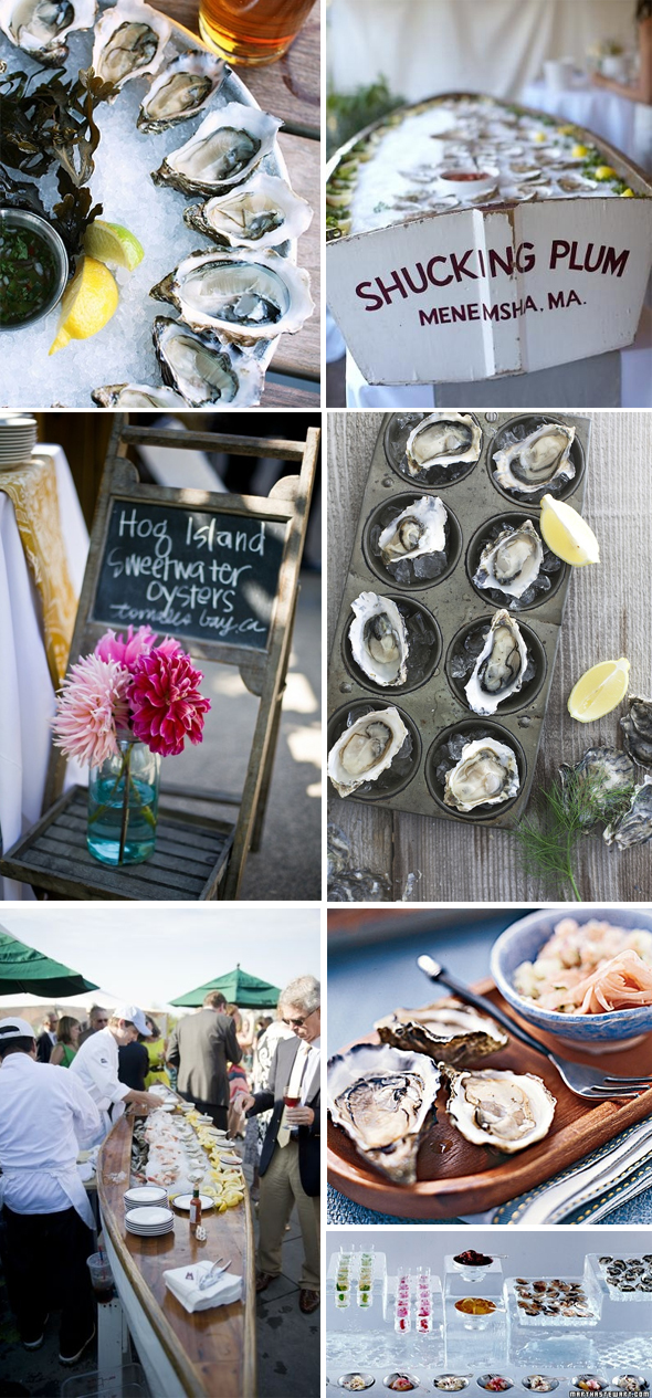 oysters at weddings