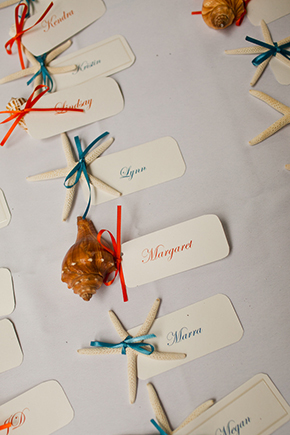 shell place cards