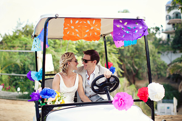 wedding golf cart