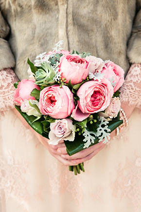 pink bridal bouquet