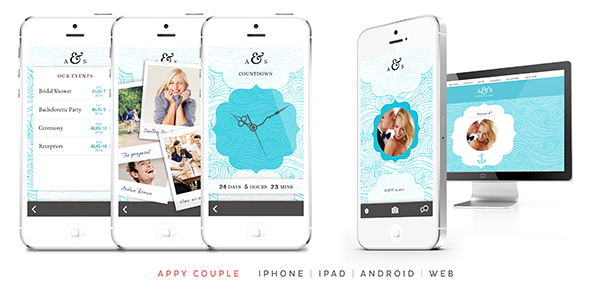 appy couple wedding websites