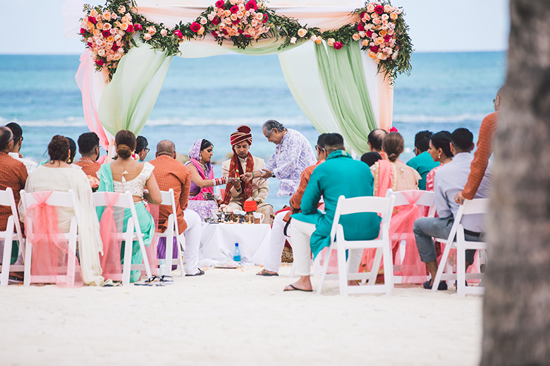A Beautifully Colorful Beach Wedding In The Bahamas The