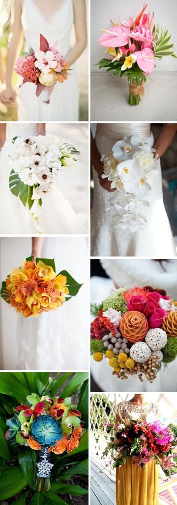 Tropical Bridal Bouquets You'll Love - The Destination Wedding Blog ...